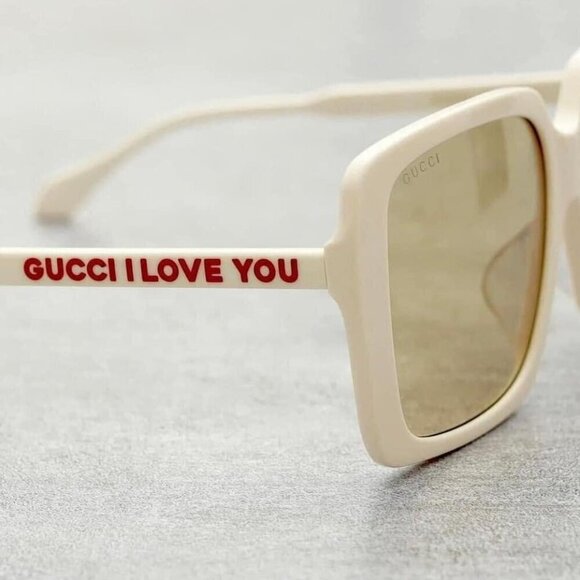 NEW Gucci GG0567SAN - 006 I LOVE YOU Sunglasses
